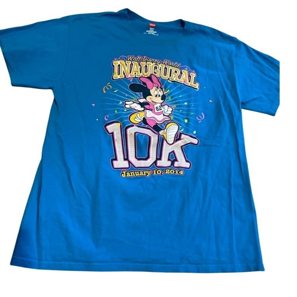 Disney World Inaugural 10K Race Shirt Minnie Mouse Size M‎